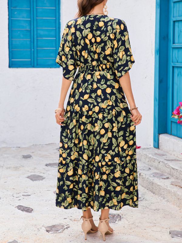 Rayon Batwing Sleeve Beach Dress - Image 4